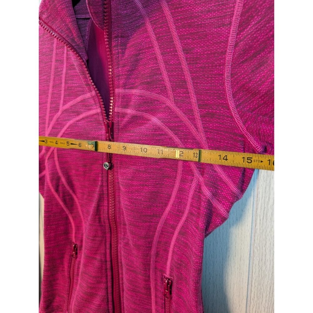 Lululemon Define Jacket Marvel 4 Berry Pink Full Zip Mock Neck Active Long Sleev - Picture 6 of 7